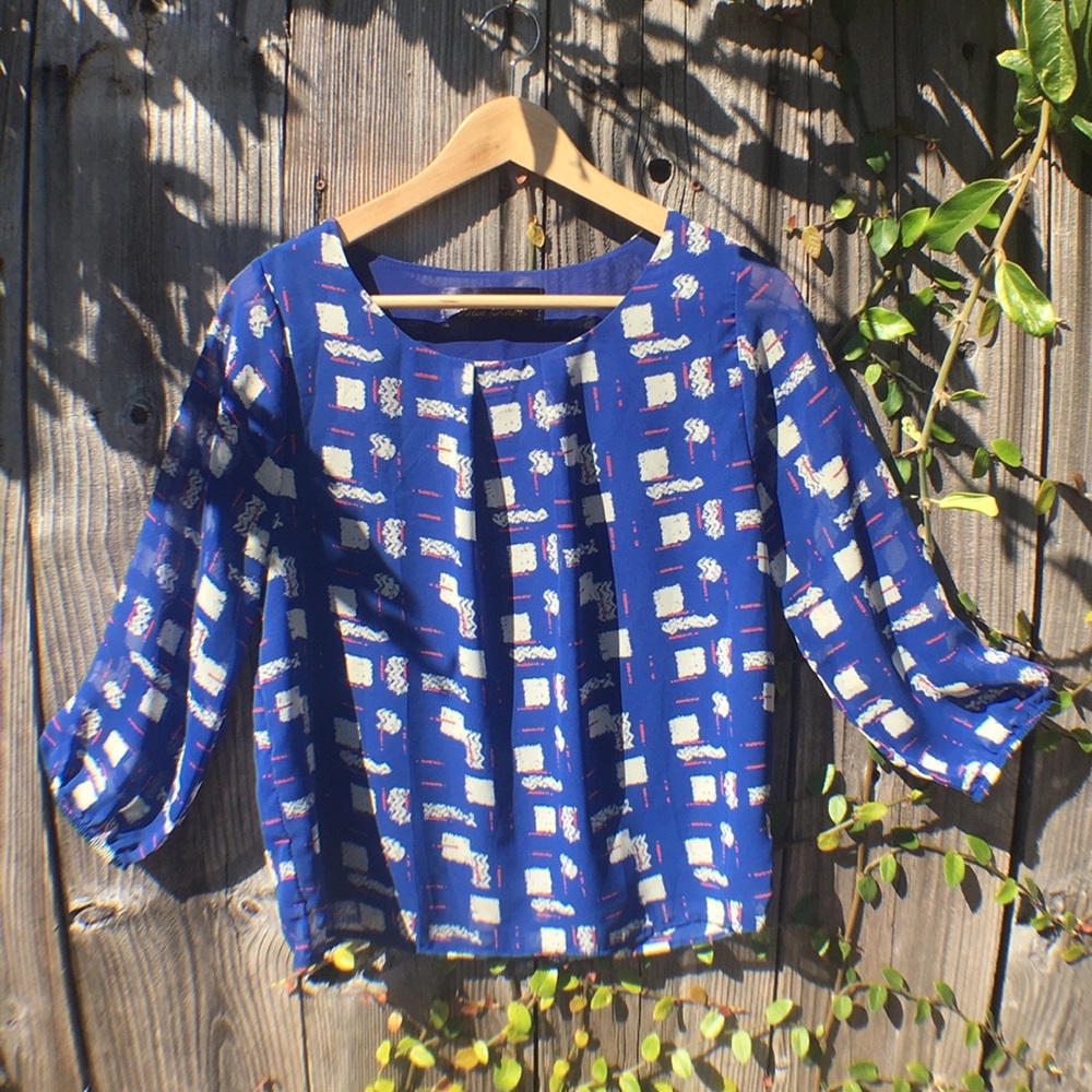 BLUE RAIN BLOUSE!